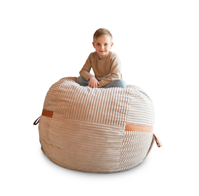 Fuf 4Ft Foam Bean Bag Chair with Removable Cover