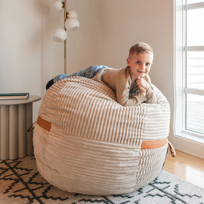 Fuf 4Ft Foam Bean Bag Chair with Removable Cover