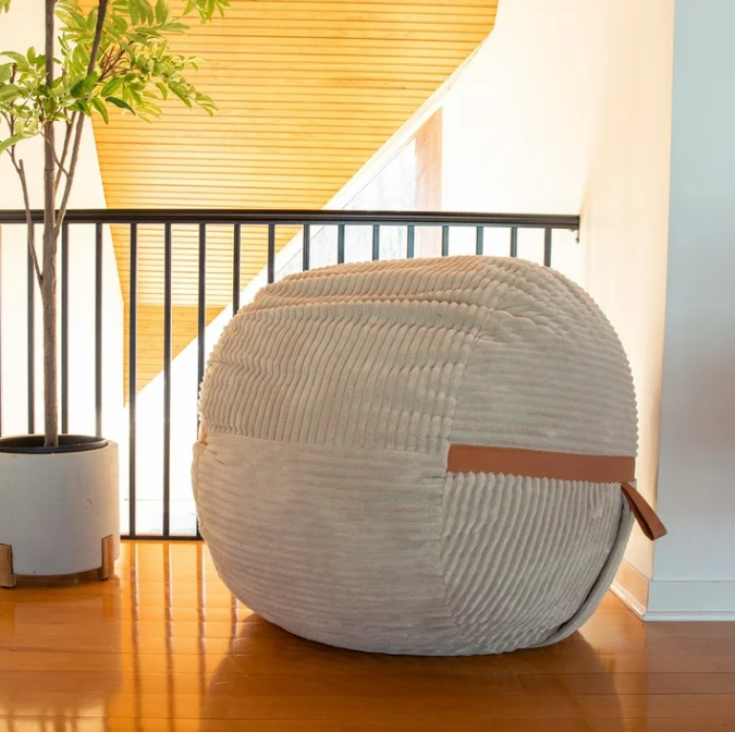 Fuf 4Ft Foam Bean Bag Chair with Removable Cover