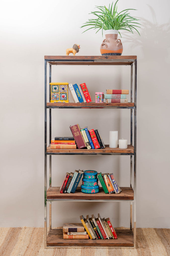 Sleeper Wooden Book Shelf With Horizontal Planks | Birch&Yarn
