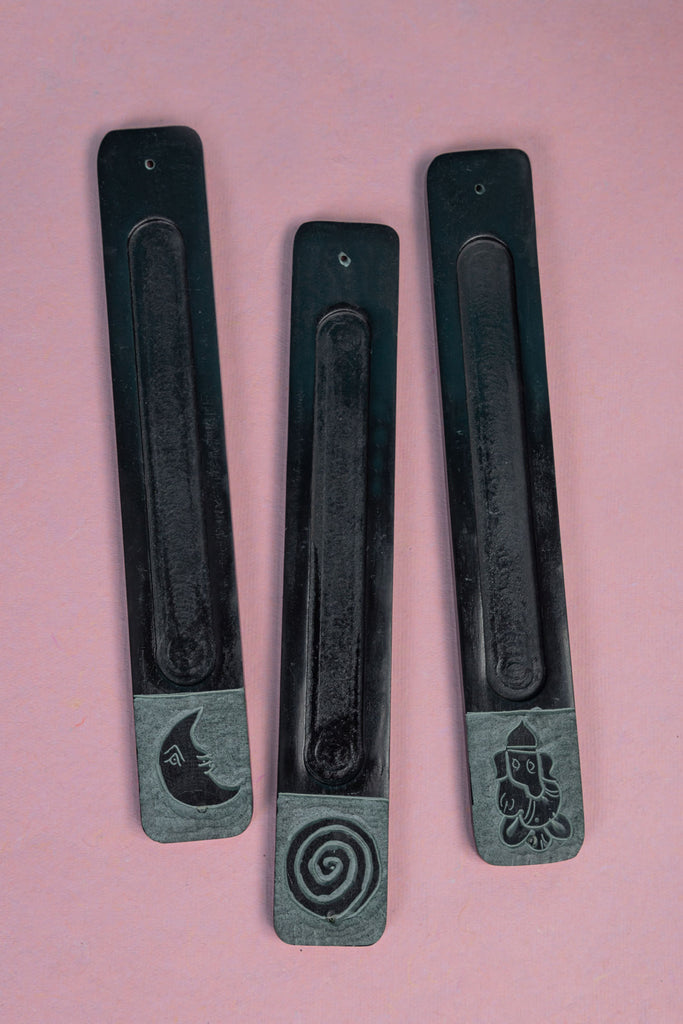 Multiple Hand Engraved Designs Soapstone Ash Catchers | Birch&Yarn