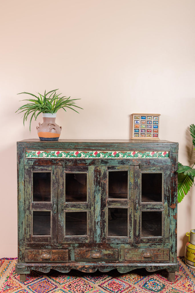 Vintage Two Door Chest with Showcase