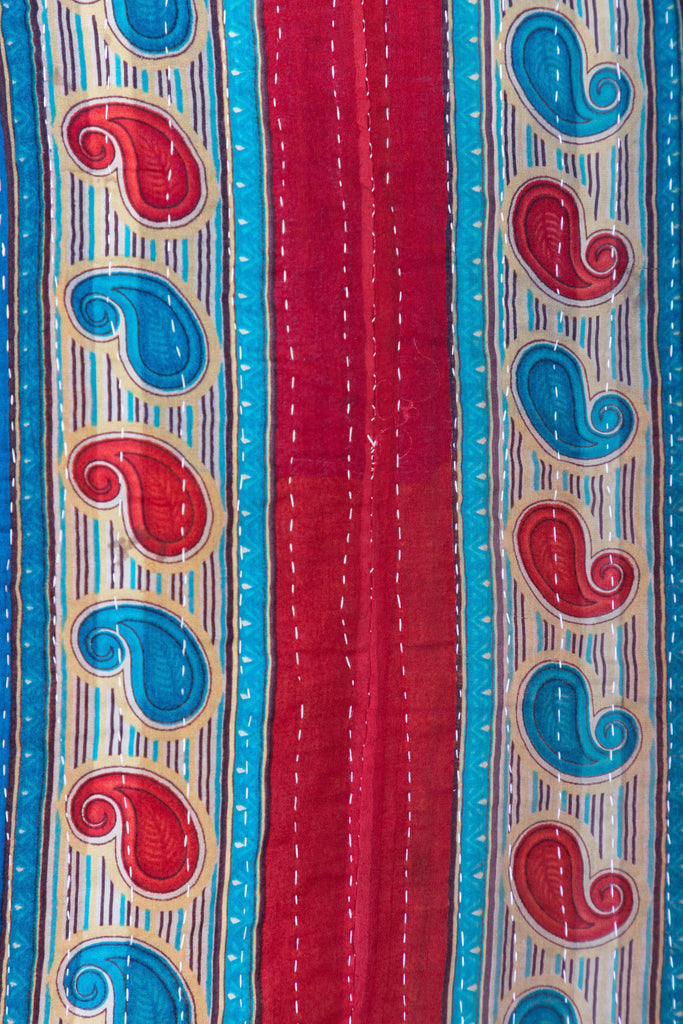 Multicolour Antique Kantha Throw
