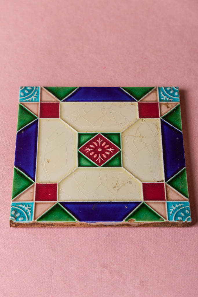 Multi-Coloured Vintage Ceramic Tiles