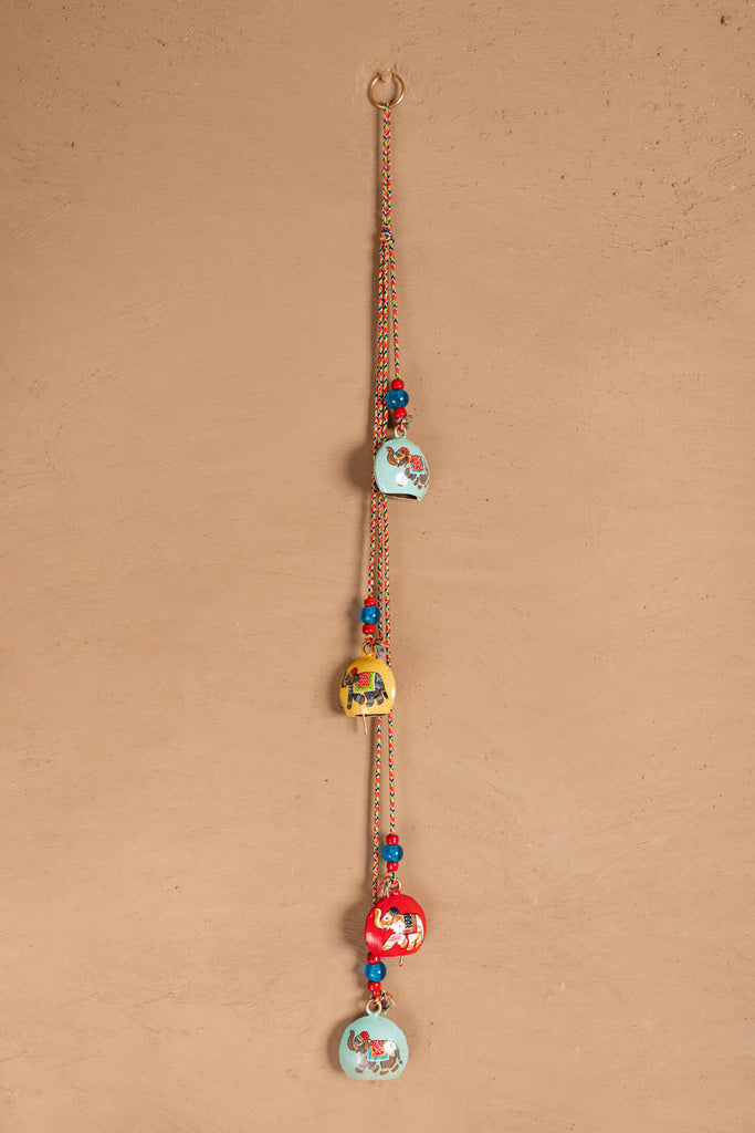Pottery Elephant Bell Wall Hangings