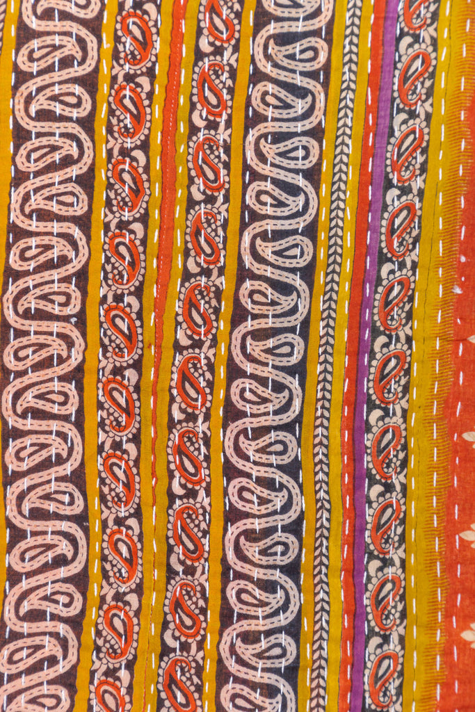 Multi Colour Antique Kantha Throw