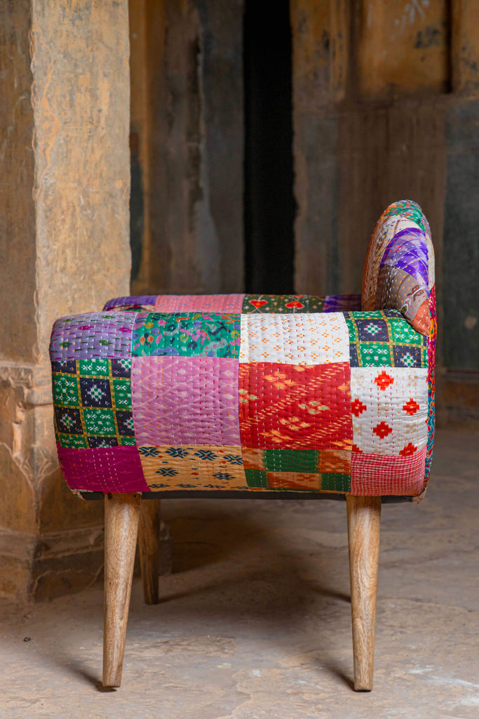 Retro Kantha Patchwork Nest Armchair | Birch&Yarn