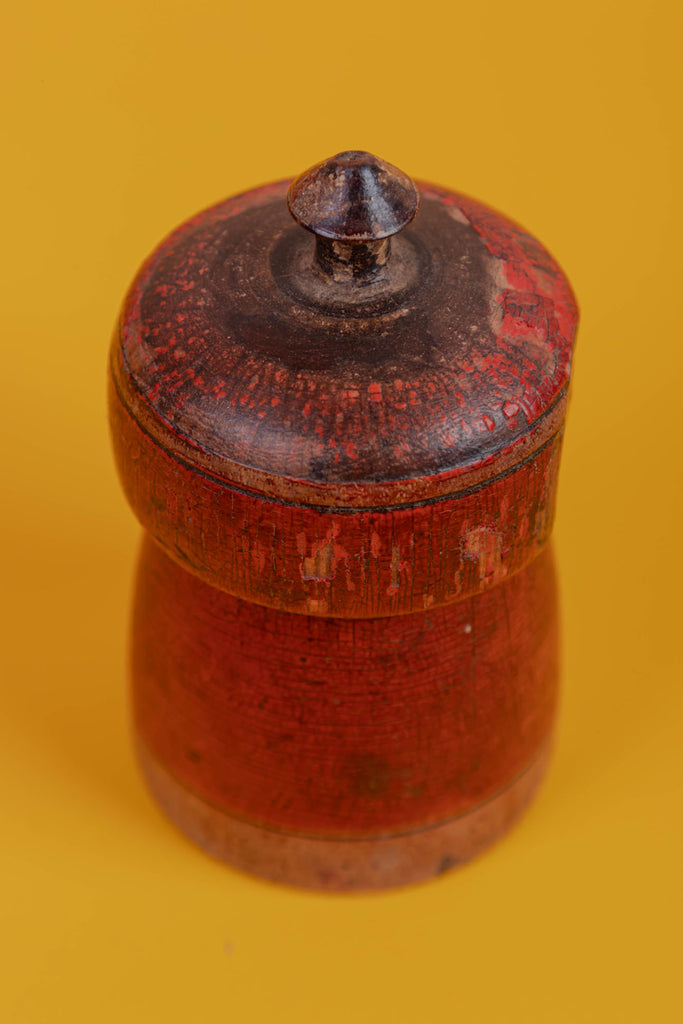 Maroon Vintage Spice Box