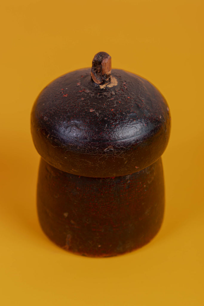 Dark Brown Vintage Spice Box