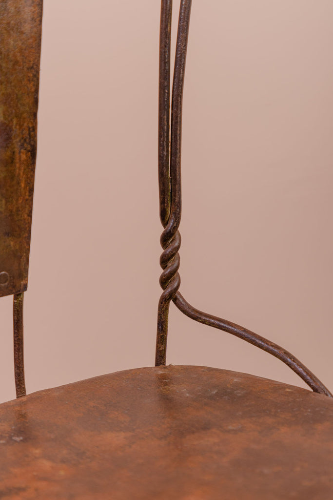 Rusted Vintage Iron Chair