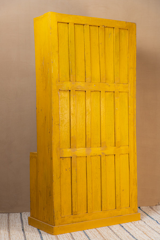 Vintage Yellow Armoire