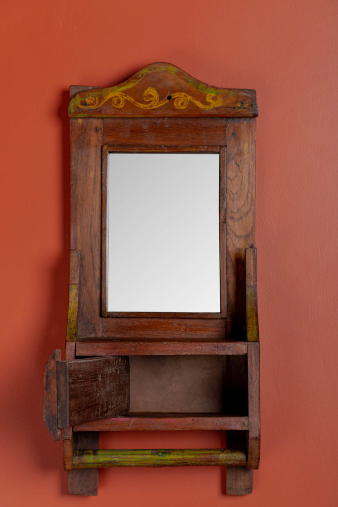 Brown Antique Makeup Mirror