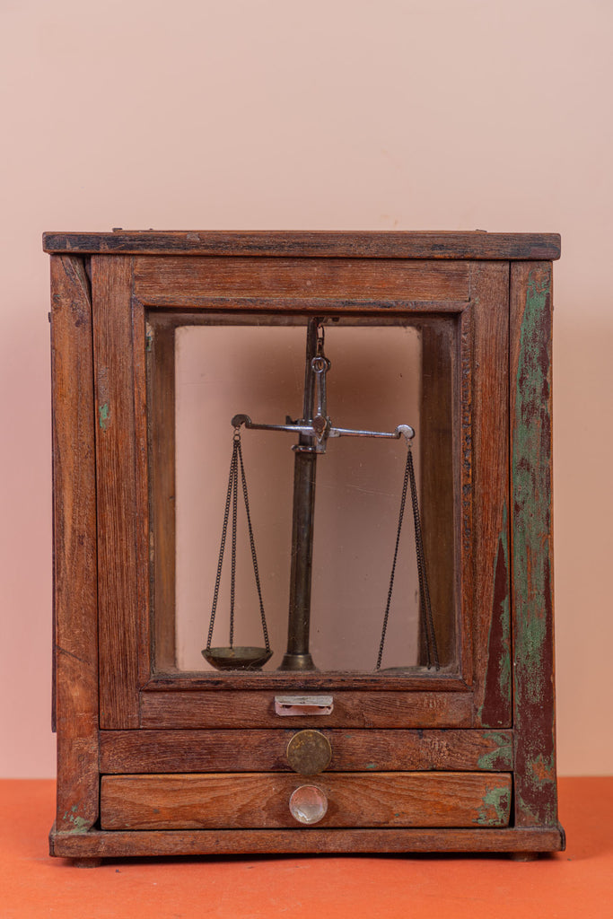 Antique Jeweller Wooden Weighing Scale | Birch&Yarn