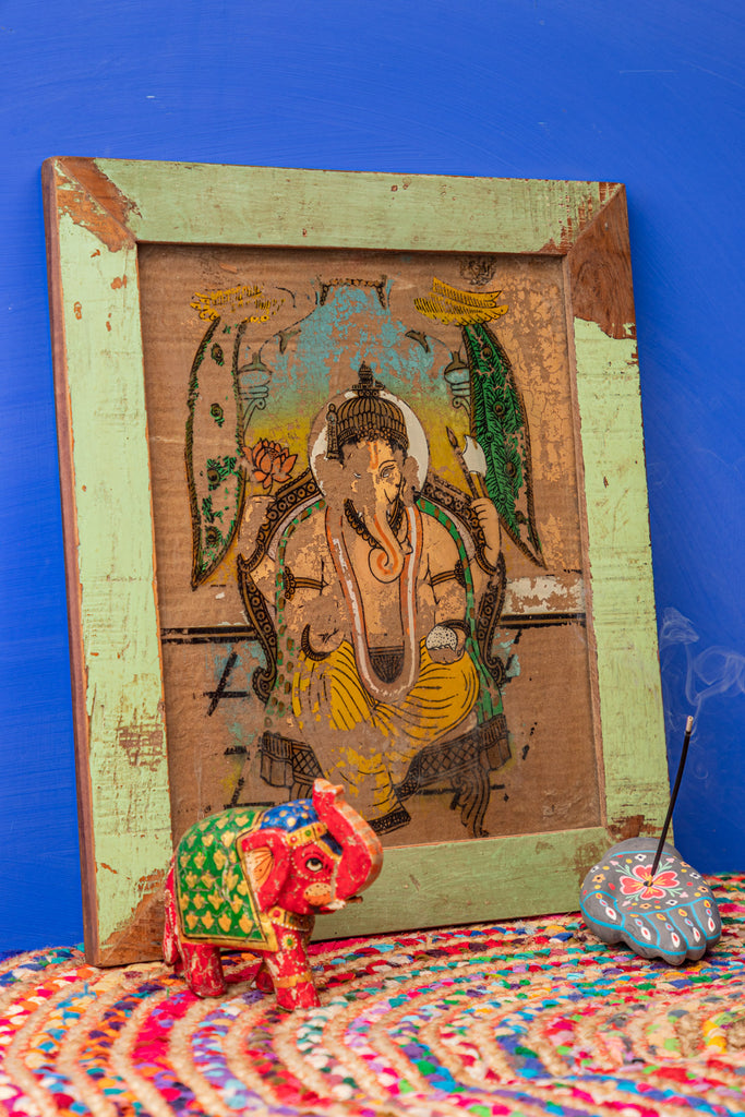Ganesha Vintage Sacred Painting