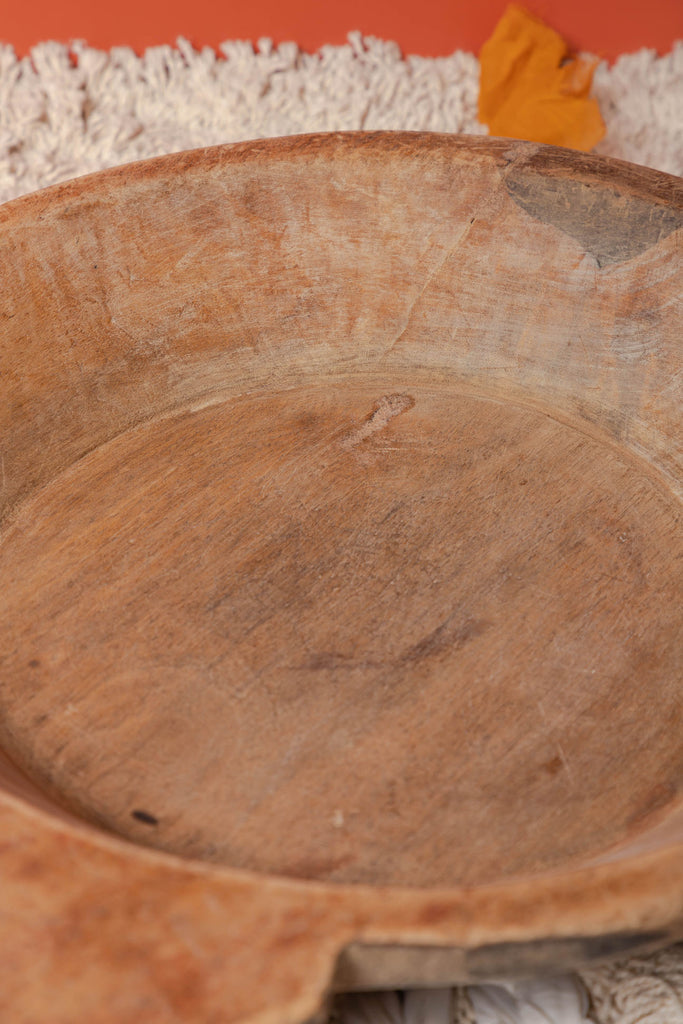 Brown Triangular Pointed Vintage Flat Bowl