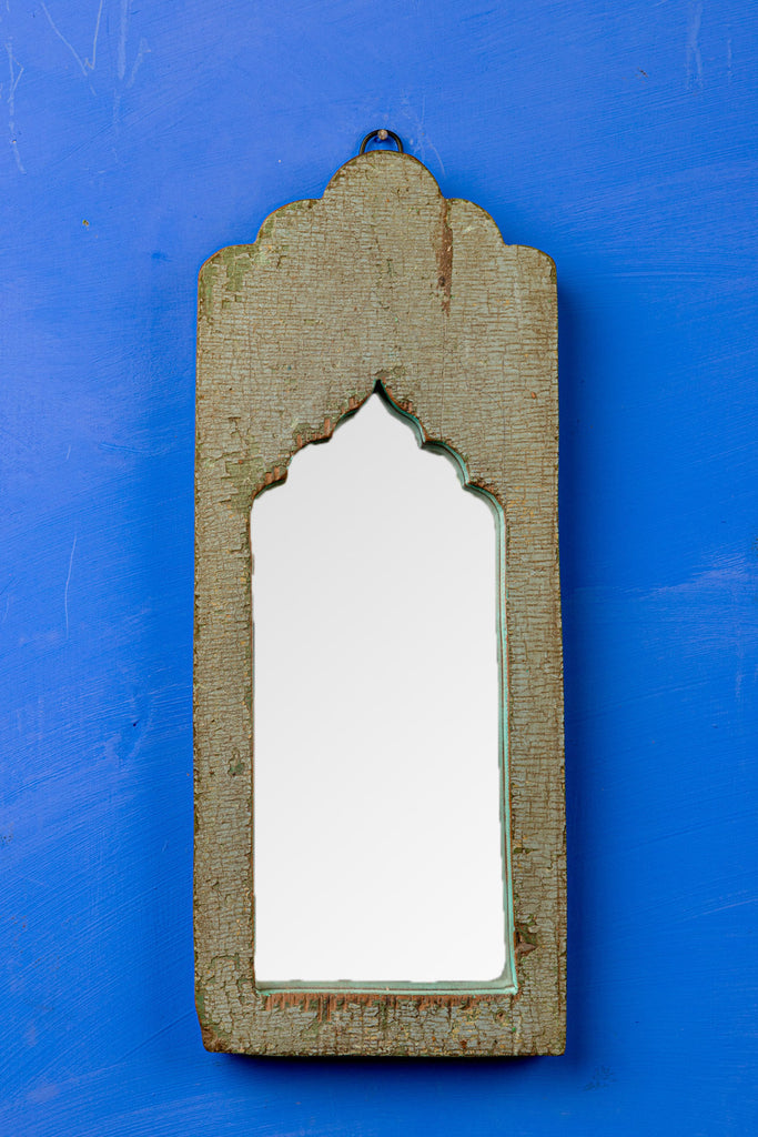 Vintage Arched Wooden Mirror -160