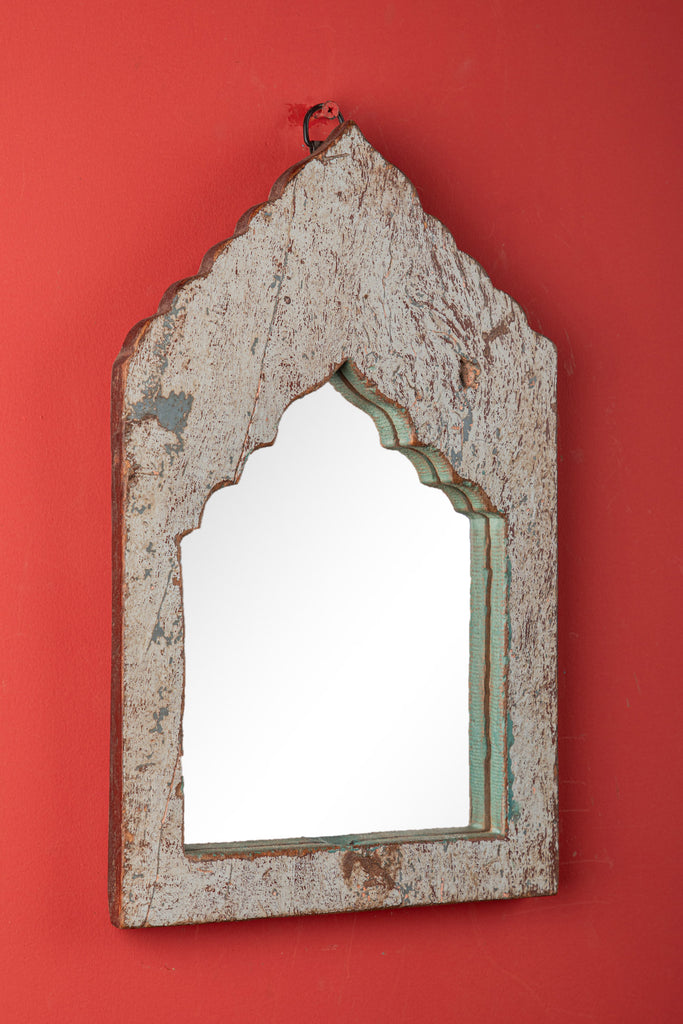 Vintage Arched Wooden Mirror -185
