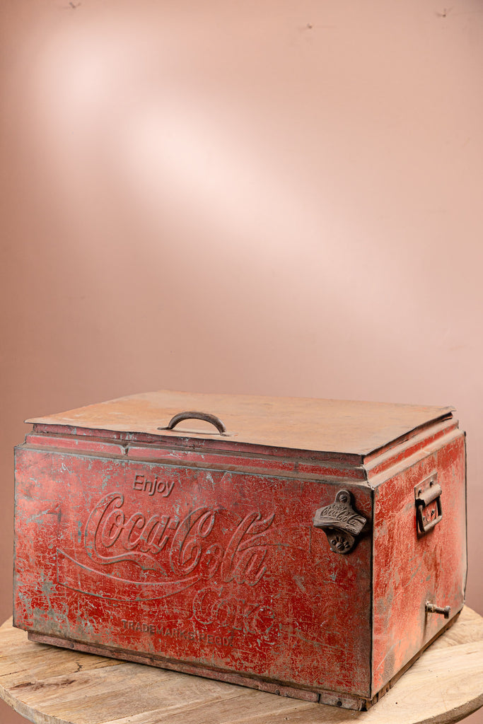 Red Vintage Coca Cola Cool Box