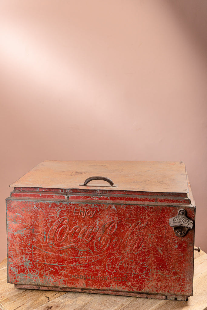 Red Vintage Coca Cola Cool Box