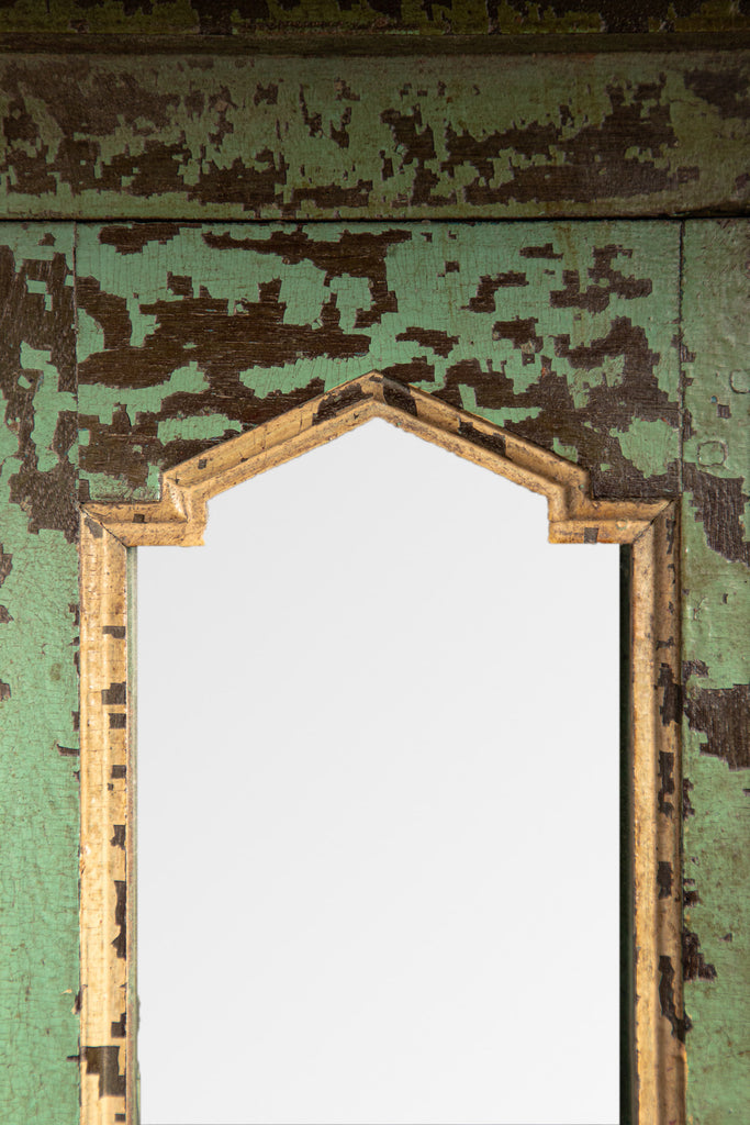 Vintage Hand Painted Wooden Mirror
