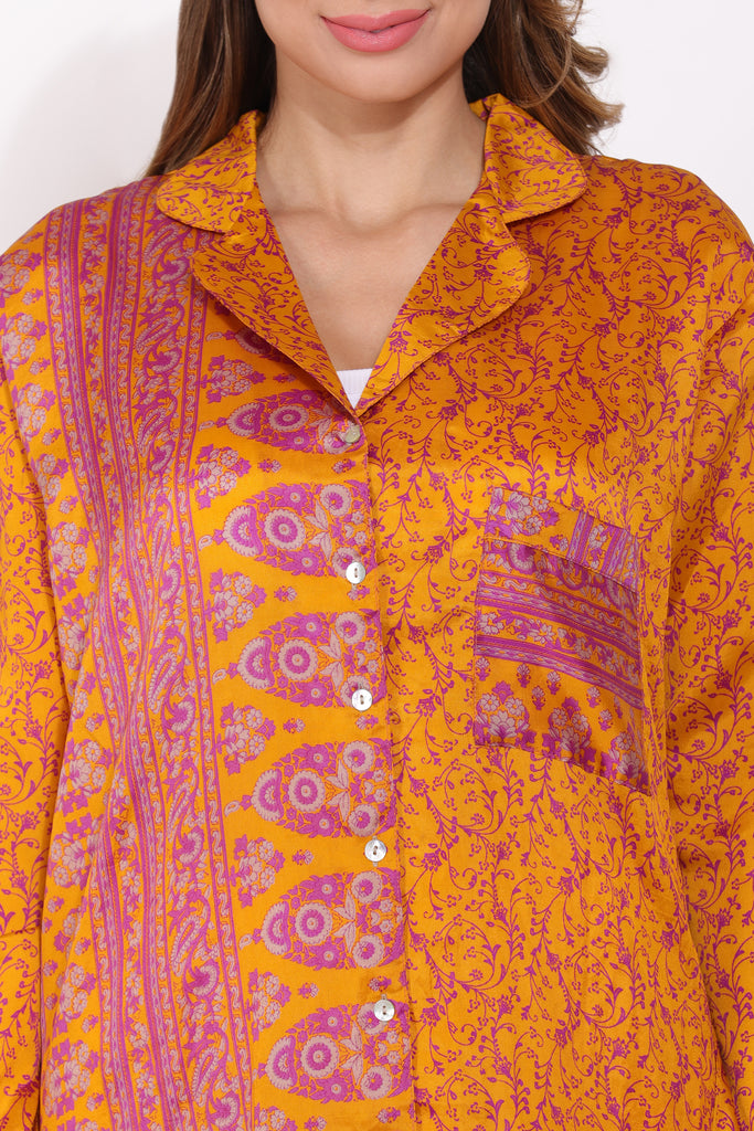 Recycled Silk Sari Nightshirt 001
