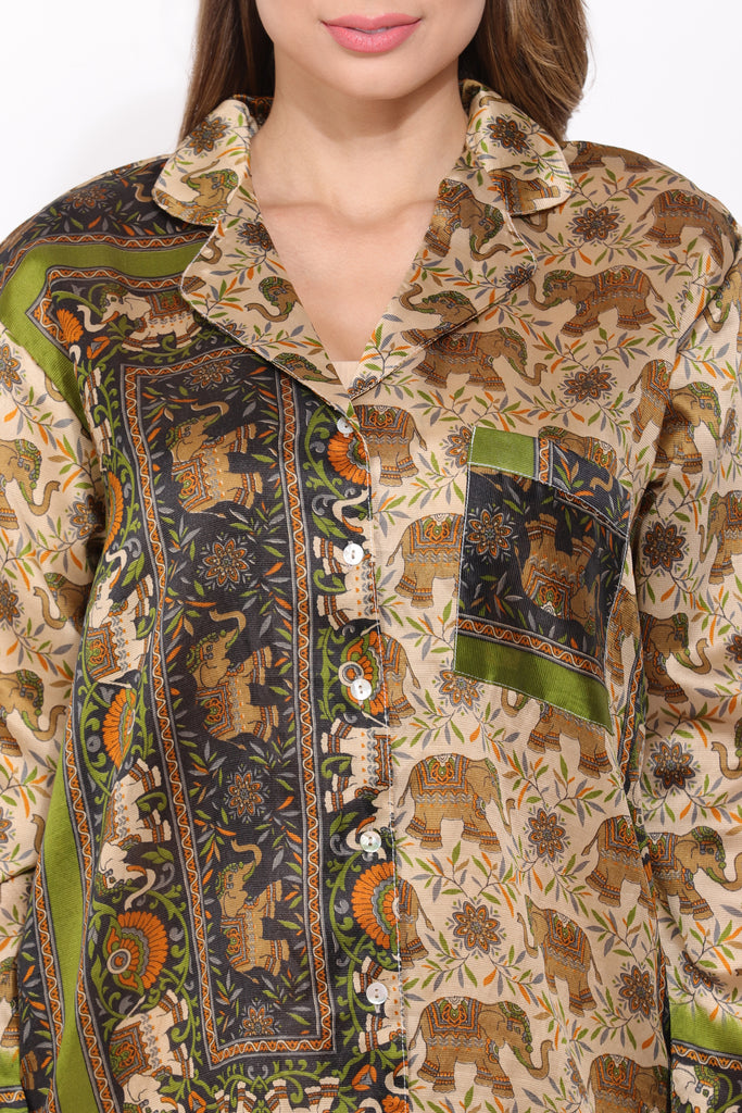Recycled Silk Sari Nightshirt 009