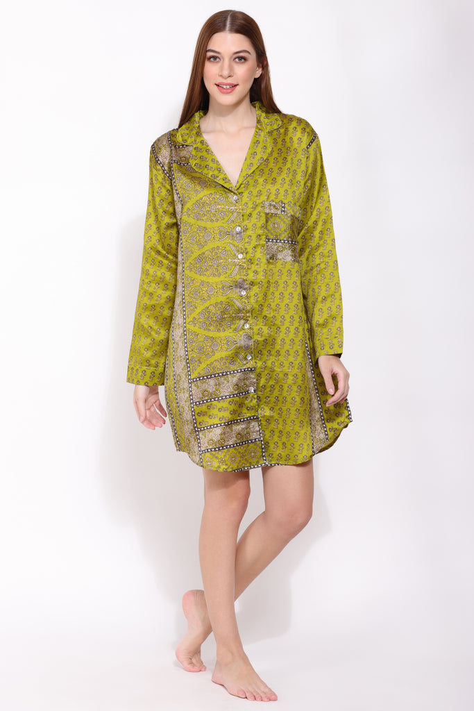 Recycled Silk Sari Nightshirt 008