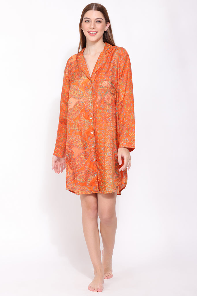 Recycled Silk Sari Nightshirt 006