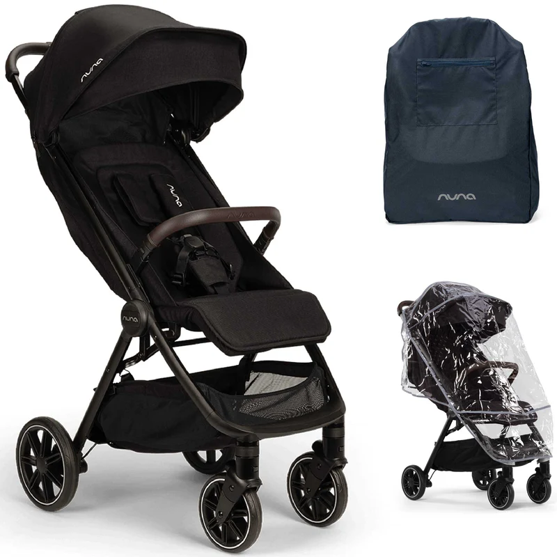 Nuna TRVL lx Stroller in Caviar